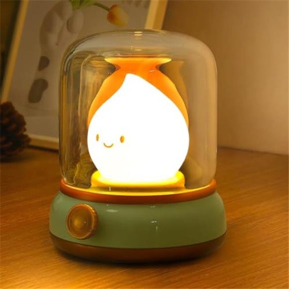 Ghost Campfire Night Light, Flamess Candle Lamp, Fire Lamp, Small Cute Night